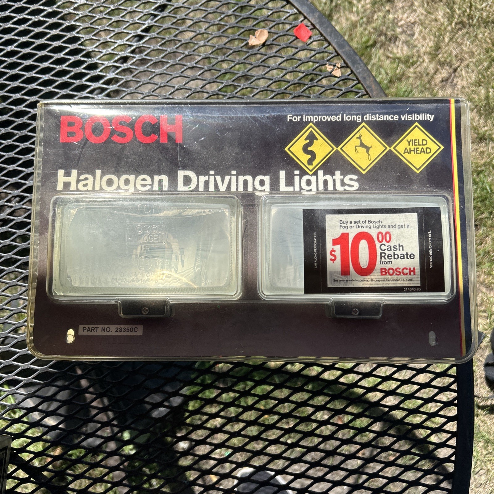 NEW Bosch Driving Lights Halogen 23350C Vintage Made in Sweden NOS SEALED NEW Bosch Driving Lights Halogen 23350C Vintage Made in Sweden NOS SEALED