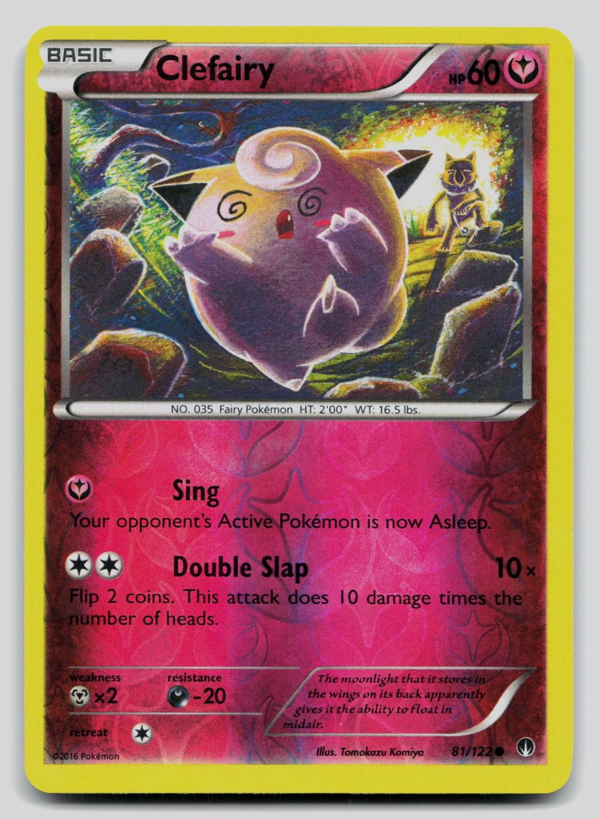 Clefairy 81/122 Common BREAKpoint Pokemon Reverse Holo Lightly Played