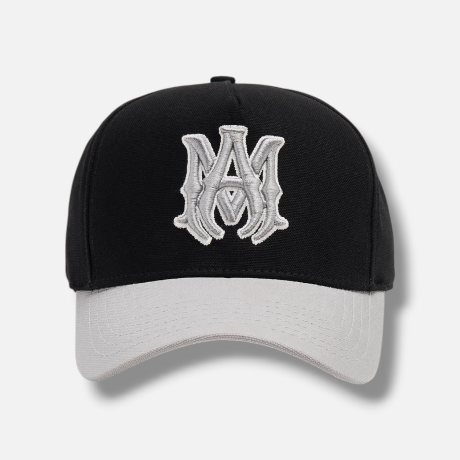 Amiri Men\'s Black MA Canvas Baseball Cap Hat OS