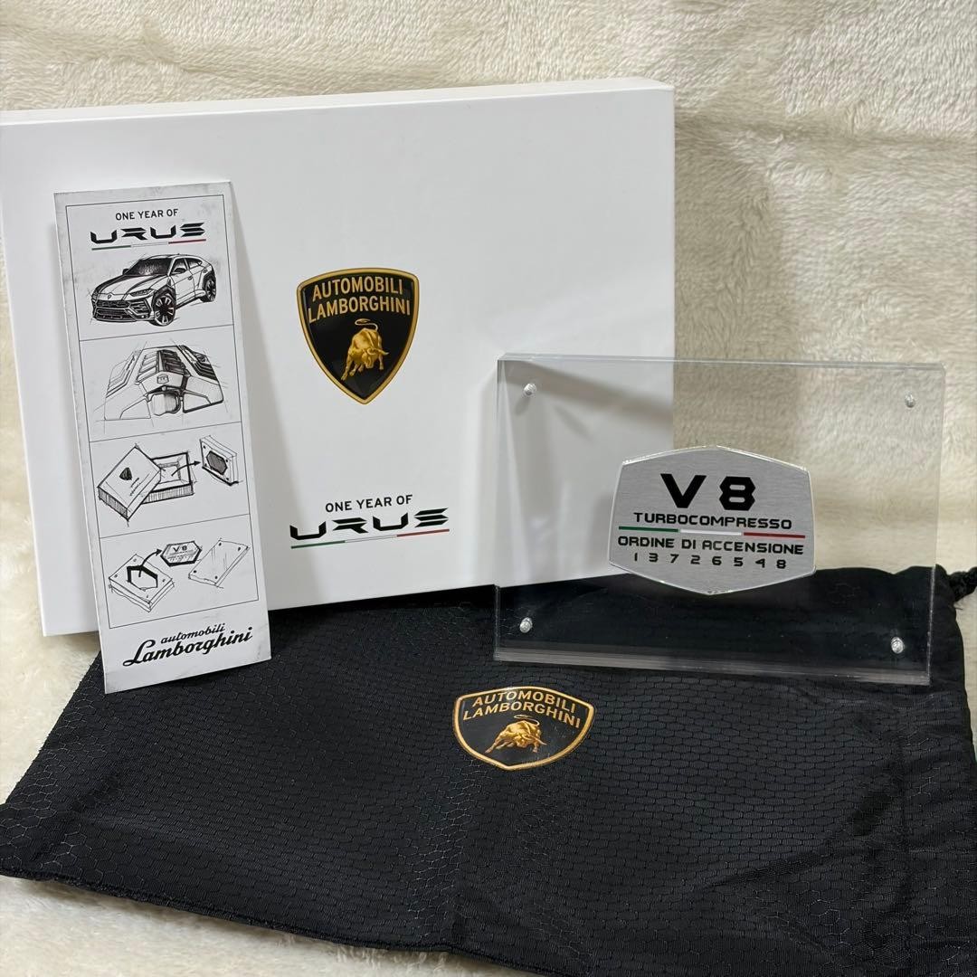 Lamborghini Urus 1st Anniversary V8 Engine Plate - Owner's Pre-Delivery Item