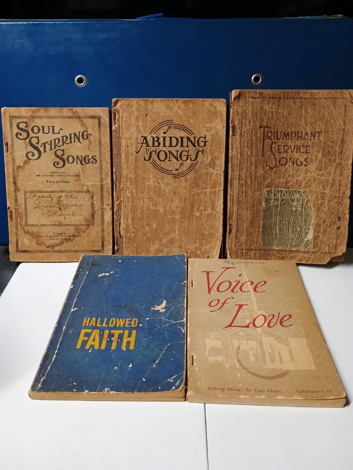 Antique And Vintage Hymnals Lot Of 5 1898-1967 Antique And Vintage Hymnals Lot Of 5 1898-1967