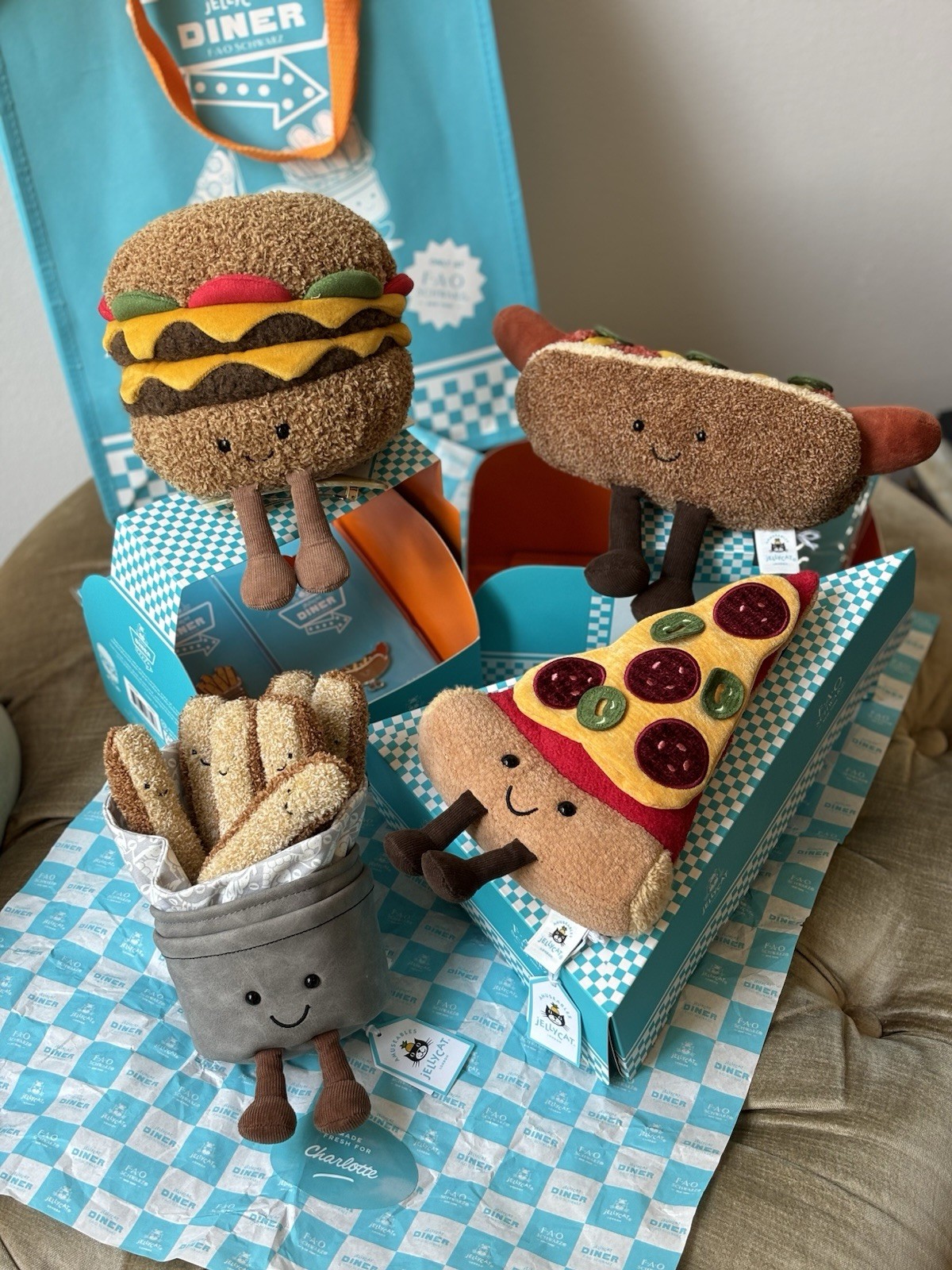 BNWT Jellycat NY Diner Exclusive series full set - fast ship BNWT Jellycat NY Diner Exclusive series full set - fast ship