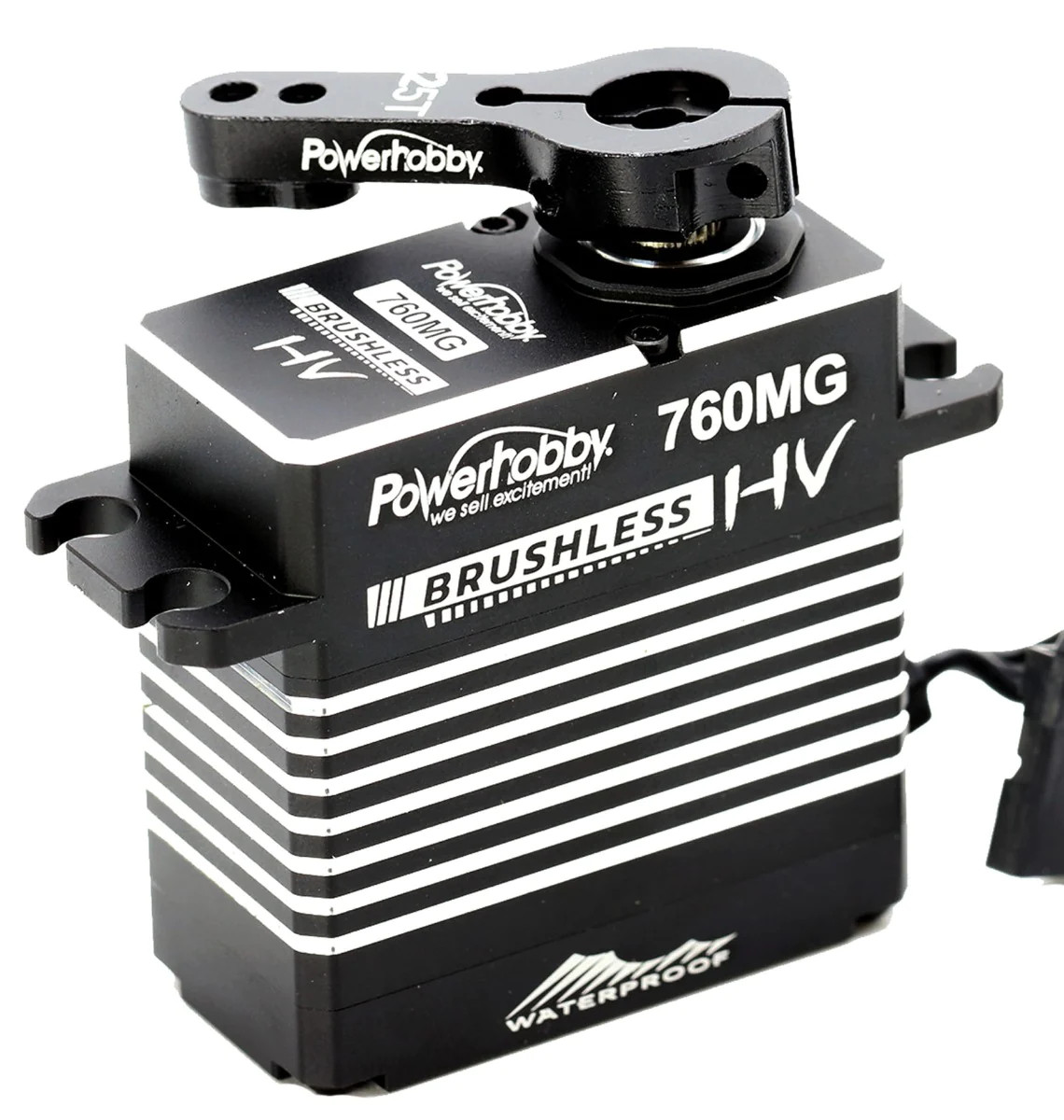 NEW Powerhobby 760MG HV Waterproof Brushless Steel Gear Servo / Aluminum Case