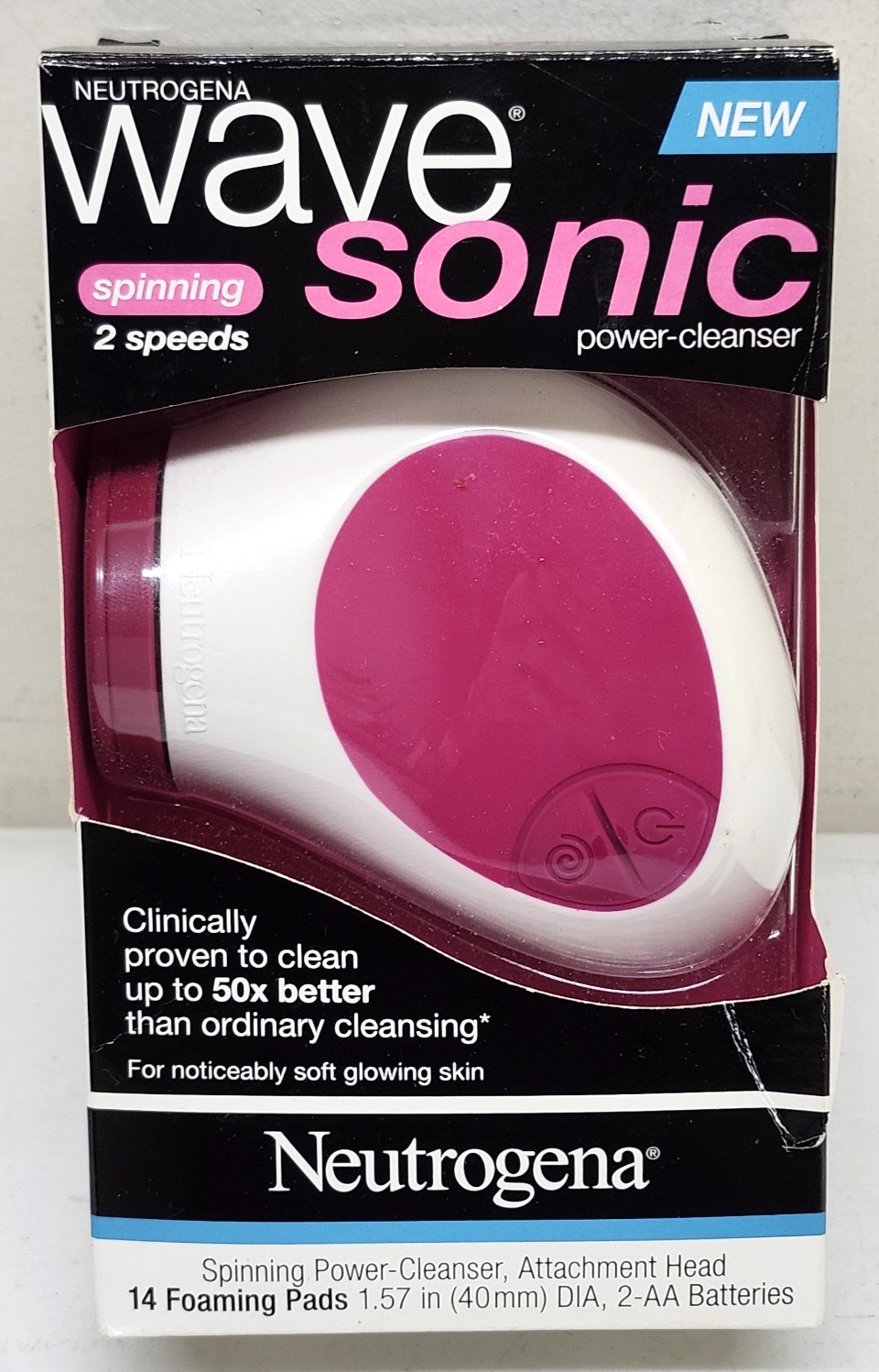 Neutrogena Wave Sonic Power Cleanser 14 Pads Deep Clean Foaming New Discontinued Neutrogena Wave Sonic Power Cleanser 14 Pads Deep Clean Foaming New Discontinued