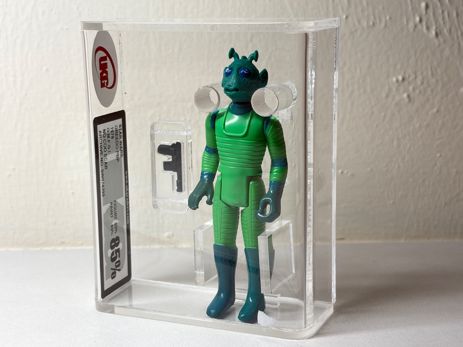 Star Wars 1978 Vintage PBP Greedo UKG 85 - Not AFA Star Wars 1978 Vintage PBP Greedo UKG 85 - Not AFA