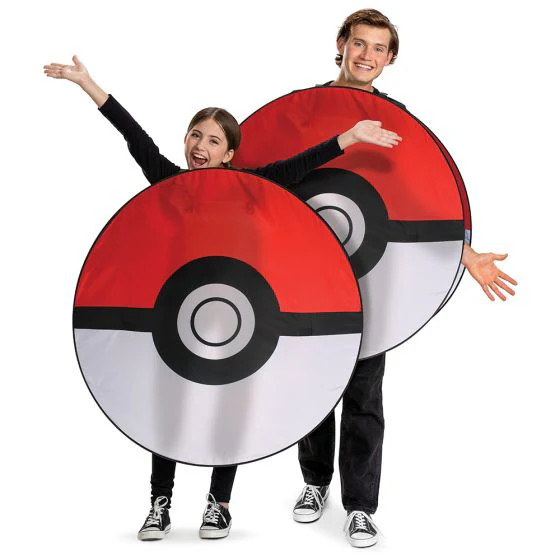 Kids/Adults Nintendo Pokemon Pokeball Pop Out Costume