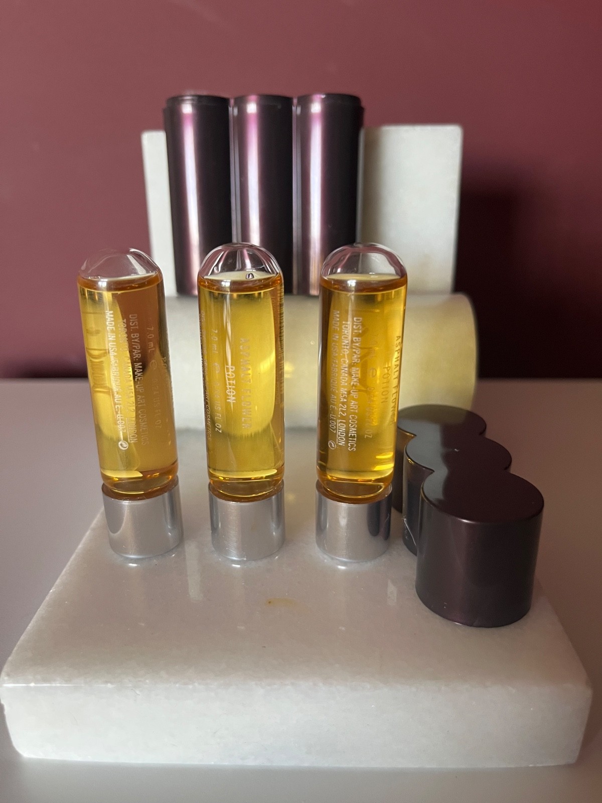 MAC ASPHALT FLOWER POTION Elixir Vintage Fragrance Set ***VERY RARE***