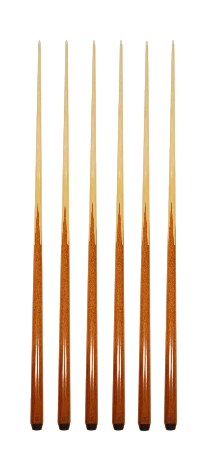 SET OF 6 POOL CUES 4-Prong 48\