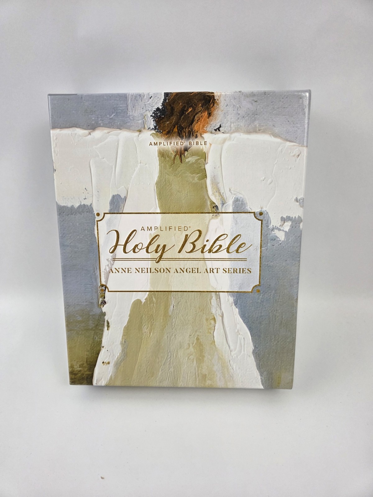 Amplified Holy Bible, Anne Neilson Angel Art Series, Leathersoft, Blue Amplified Holy Bible, Anne Neilson Angel Art Series, Leathersoft, Blue