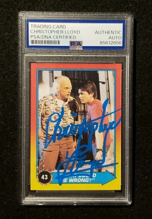 *CHRISTOPHER LLOYD* 1989 Topps Back To The Future Signed AUTO Autograph PSA/DNA *CHRISTOPHER LLOYD* 1989 Topps Back To The Future Signed AUTO Autograph PSA/DNA
