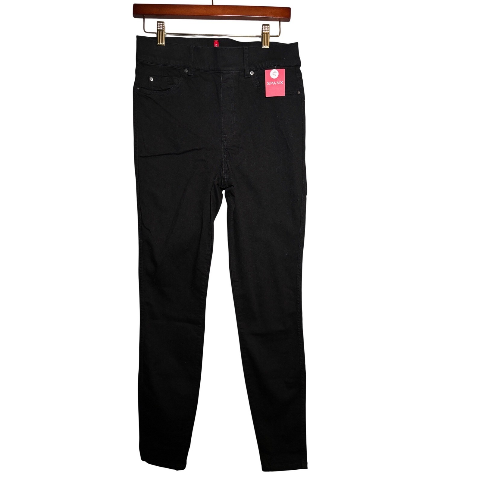 Spanx Clean Black Skinny Jeans Tall M New With Tags Office Career Minimalist Spanx Clean Black Skinny Jeans Tall M New With Tags Office Career Minimalist