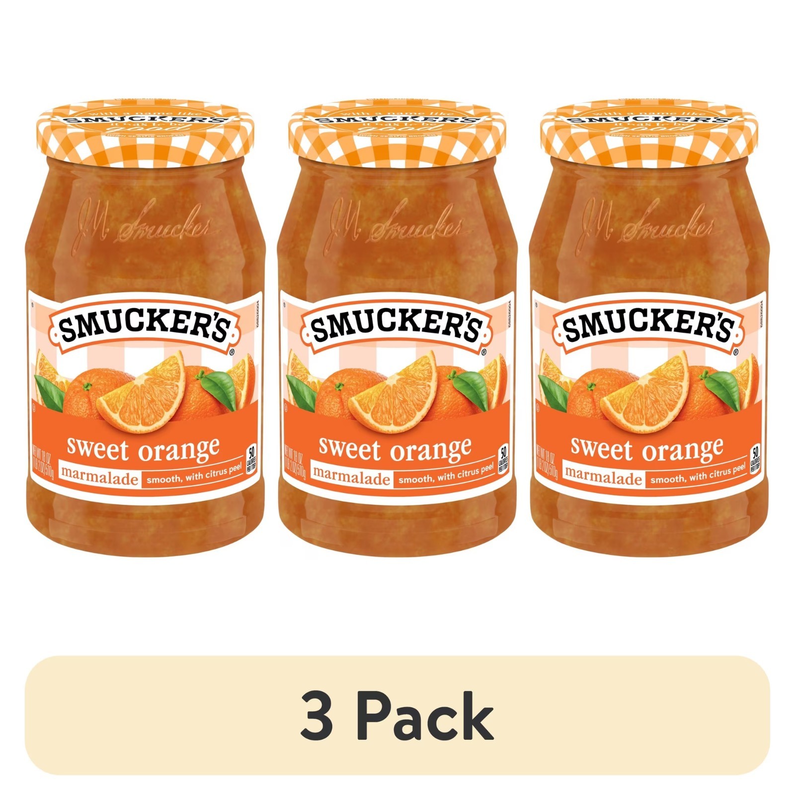 (3 pack) Smucker’s Sweet Orange Marmalade, 18 oz Jar