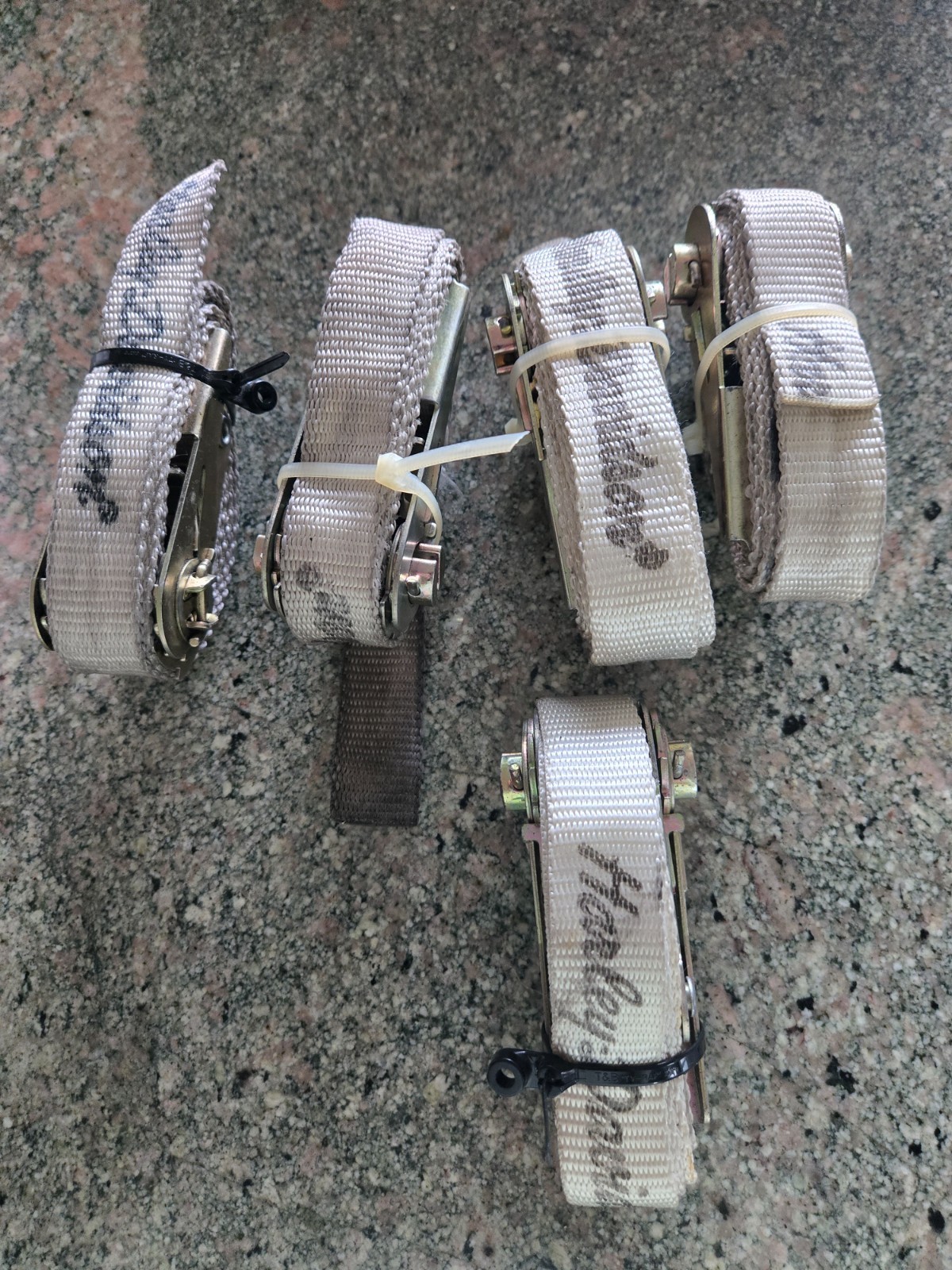 Vintage HARLEY DAVIDSON Stamped Ratchet Tie Down Motorcycle Straps - Lot Of 5 Vintage HARLEY DAVIDSON Stamped Ratchet Tie Down Motorcycle Straps - Lot Of 5