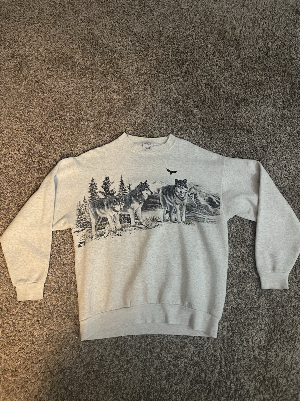 Vintage USA Nature Grey Wolf Heavyweight Sweatshirt Crewneck Size Men’s Xl Vintage USA Nature Grey Wolf Heavyweight Sweatshirt Crewneck Size Men’s Xl