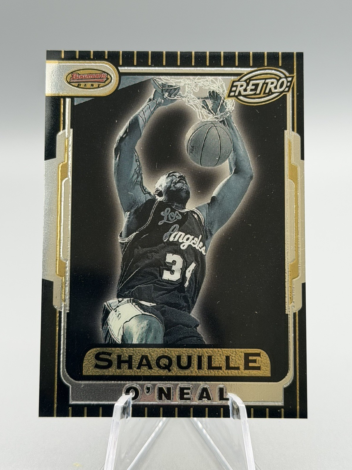 1997-98 Bowman\'s Best SHAQUILLE O\'NEAL Retro #TB8 - Los Angeles Lakers 1997-98 Bowman\'s Best SHAQUILLE O\'NEAL Retro #TB8 - Los Angeles Lakers