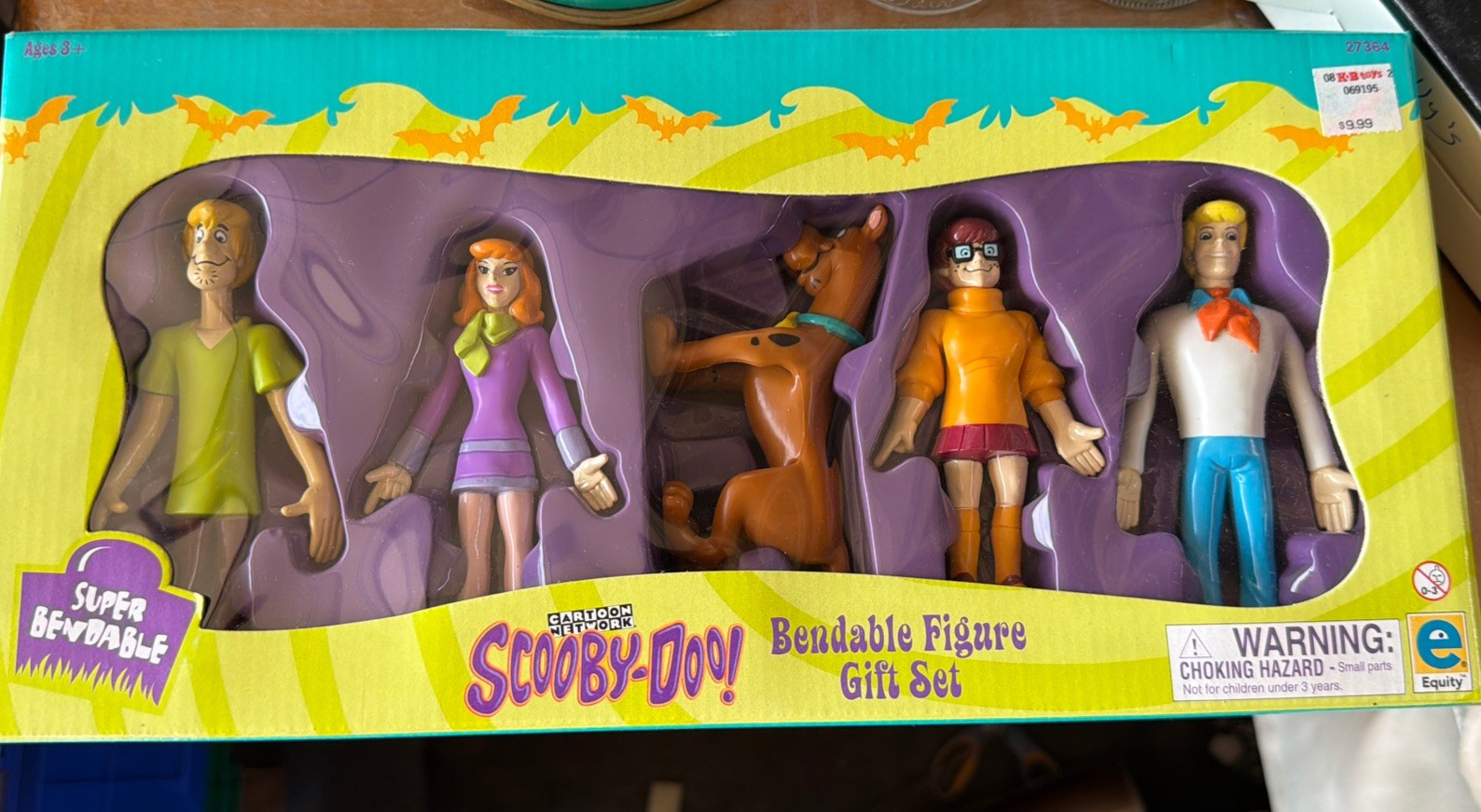 Vintage 2000 Scooby-Doo Bendable Figure Gift Set Equity 27364 Sealed 5pc K&B Toy