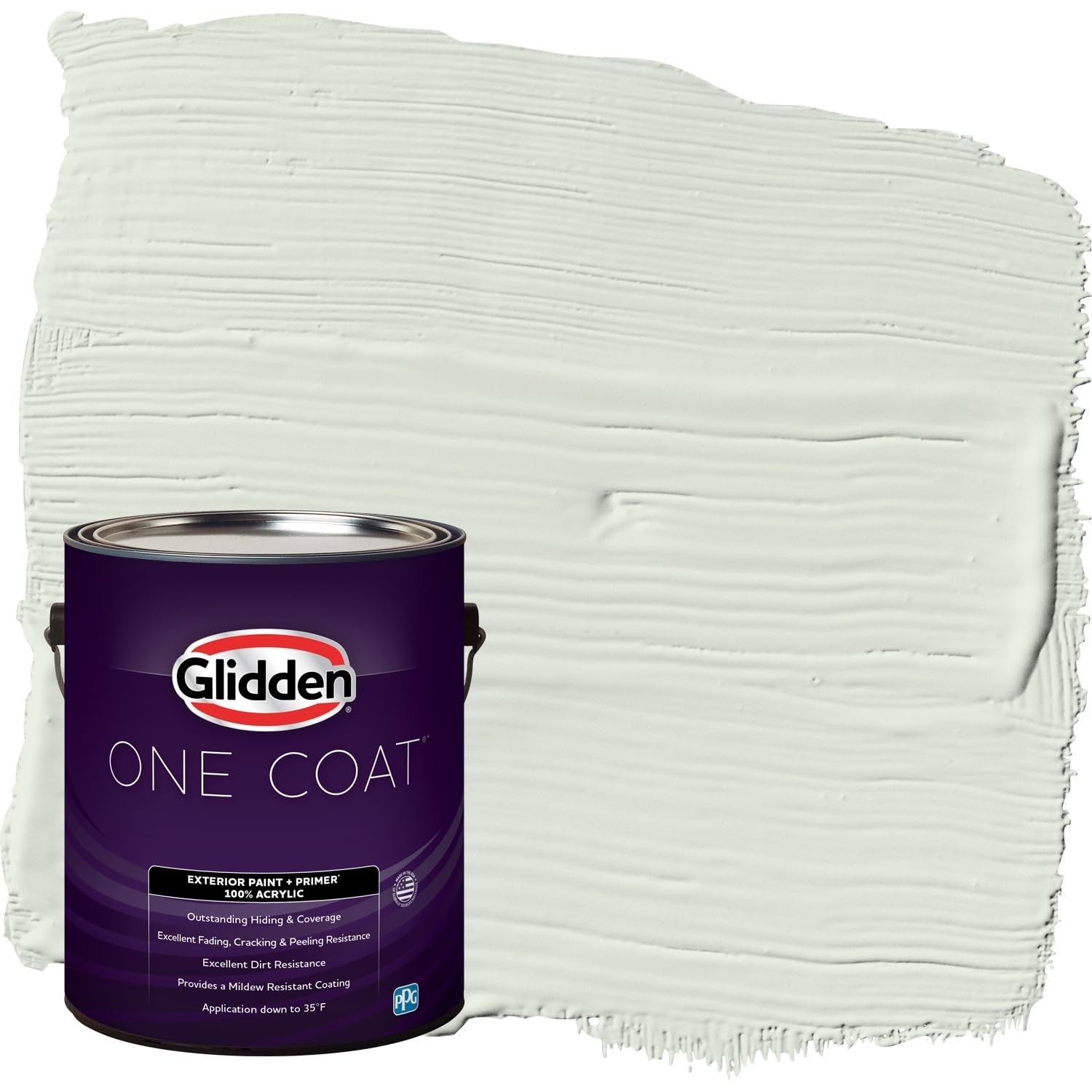 Glidden Exterior Paint + Primer Teal/Aqua Salty Breeze Flat 1 Gallon Glidden Exterior Paint + Primer Teal/Aqua Salty Breeze Flat 1 Gallon