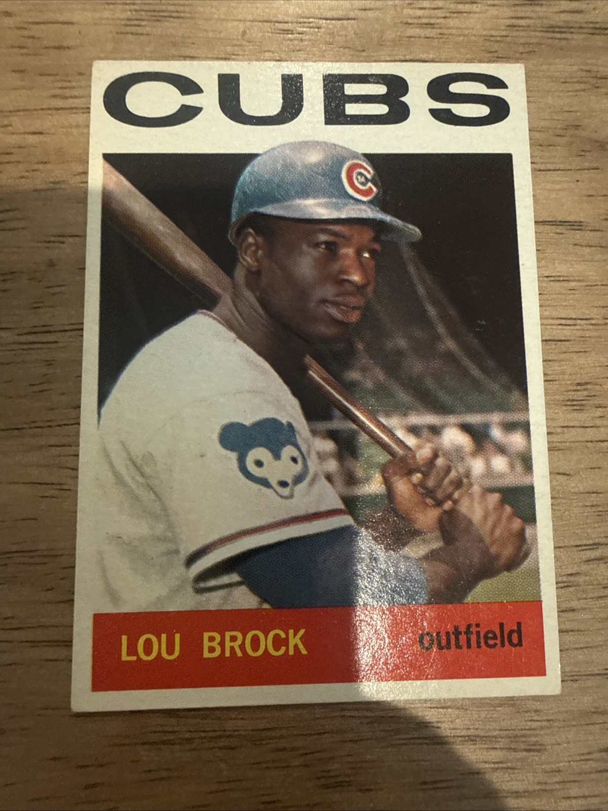 1964 Topps - Lou Brock #29 Chicago Cubs No Creases Nice Color Centered