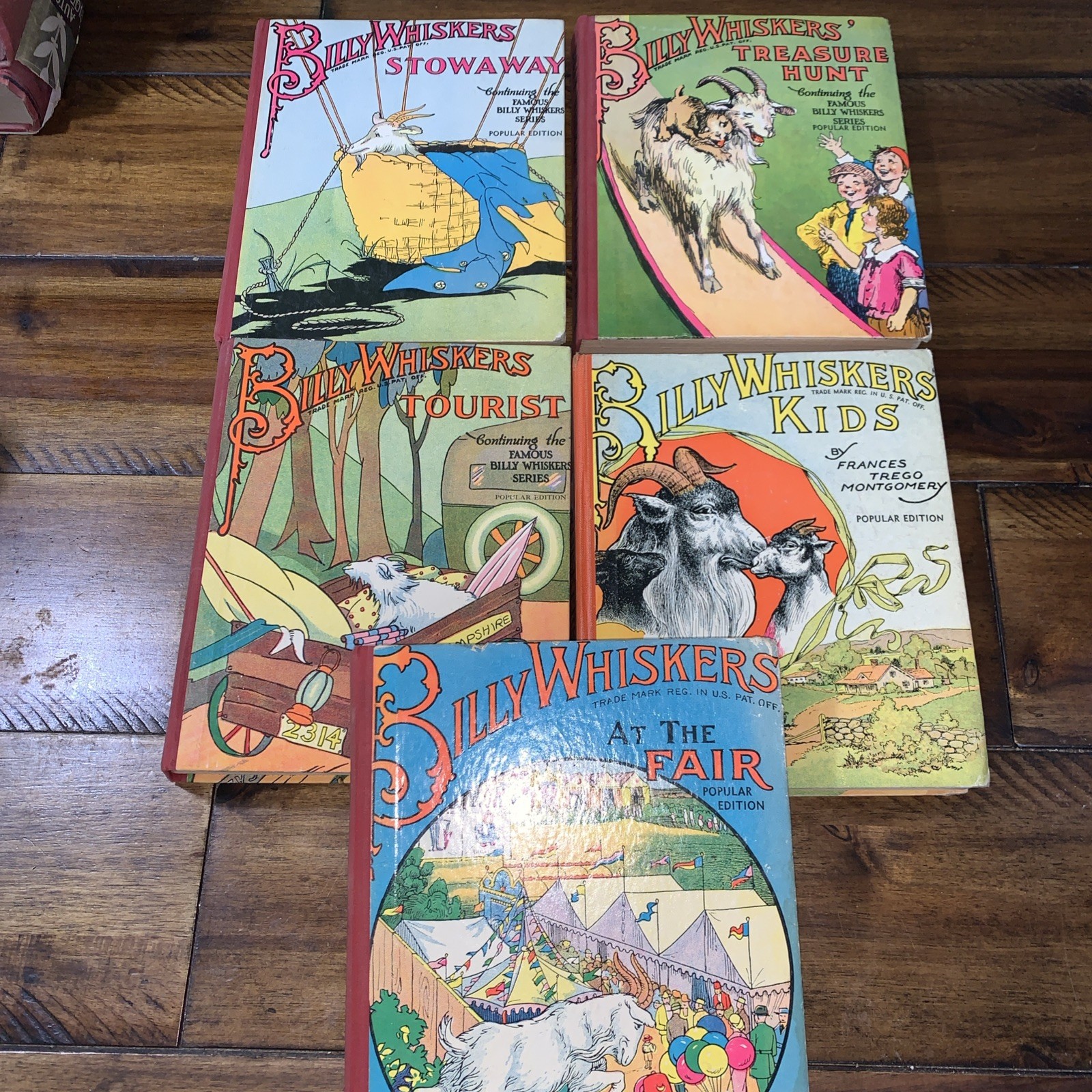 5 Billy Whiskers Popular Edition Children\'s Hardback Books - Vintage 5 Billy Whiskers Popular Edition Children\'s Hardback Books - Vintage