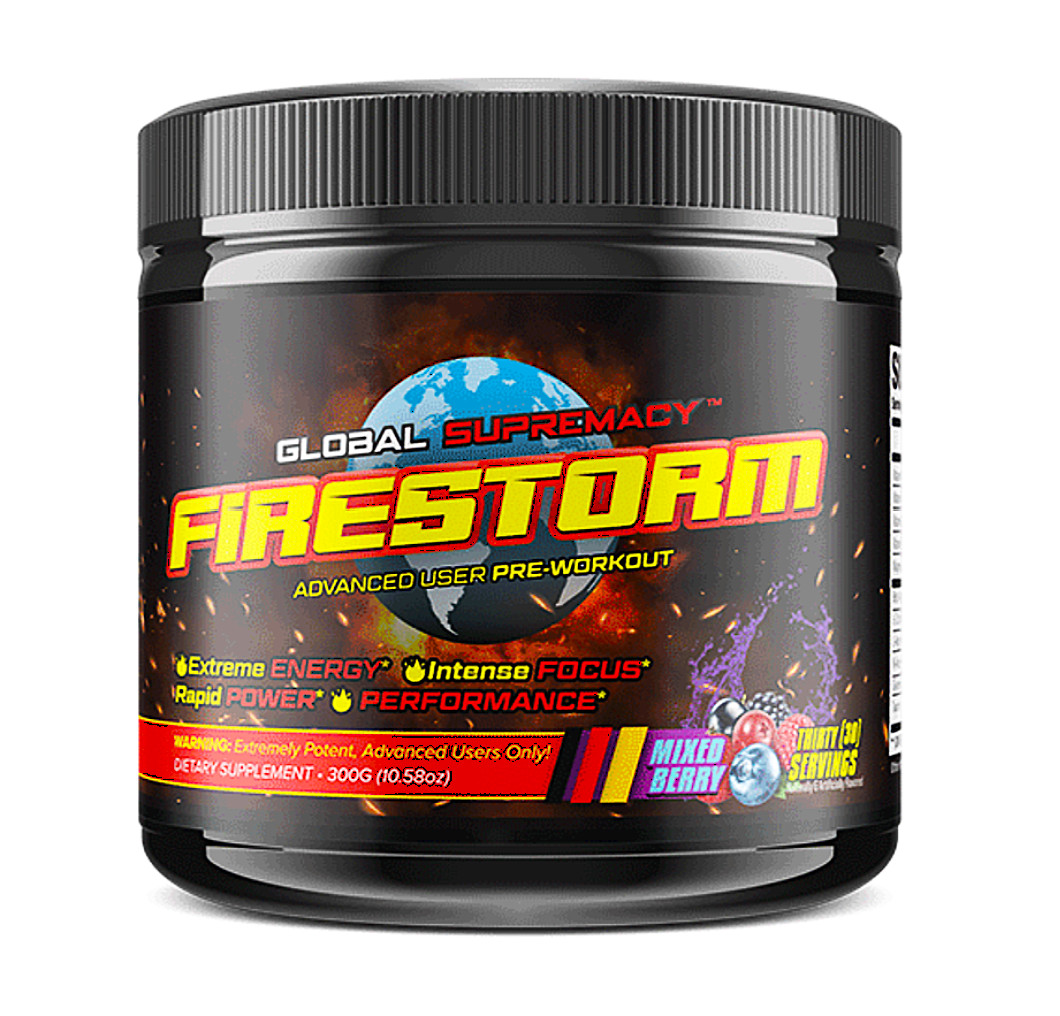 Global Supremacy Firestorm Advanced Pre-Workout 30 Servings Wild Strawberry