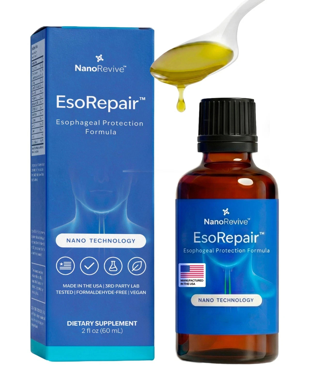 EsoRepair Nano Esophageal Health Supplements for Men & 2 Fl Oz (Pack of 1) EsoRepair Nano Esophageal Health Supplements for Men & 2 Fl Oz (Pack of 1)