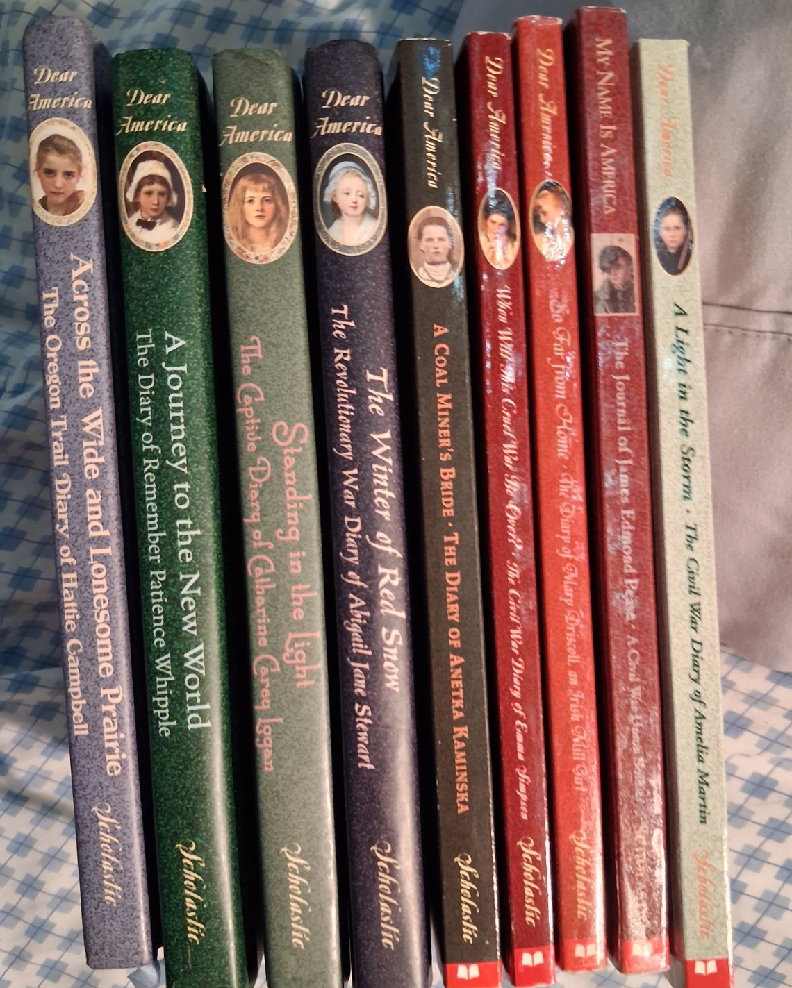 DEAR AMERICA Lot of 9 Young Adult History Books Diaries. Mixed Formats