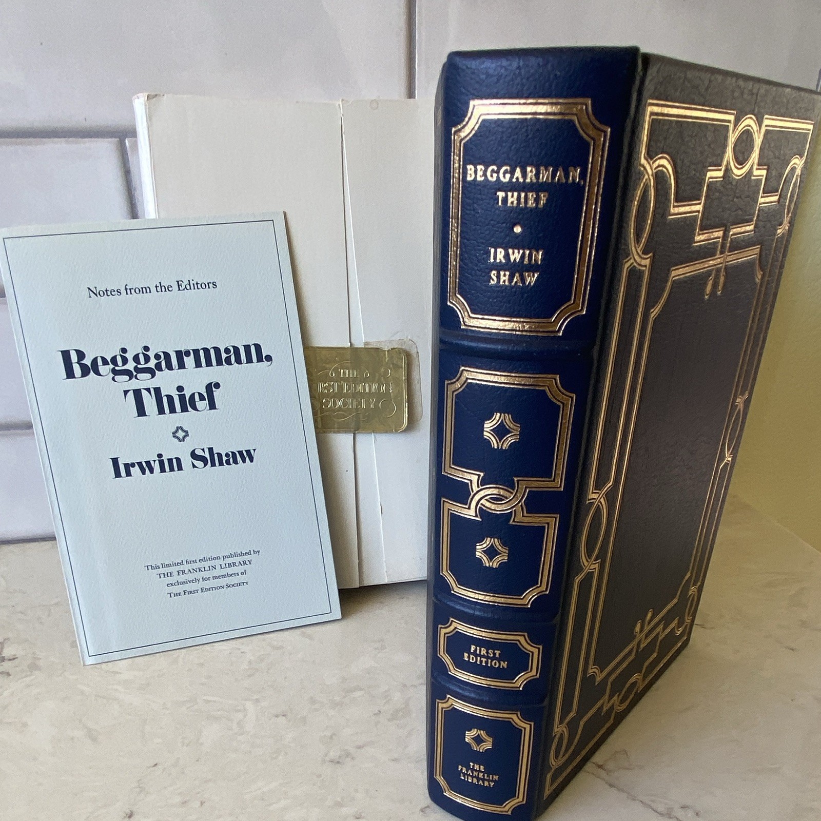 Franklin Library Beggarman, Thief Irwin Shaw Leather Bound 1st Ed HC + Slipcase Franklin Library Beggarman, Thief Irwin Shaw Leather Bound 1st Ed HC + Slipcase