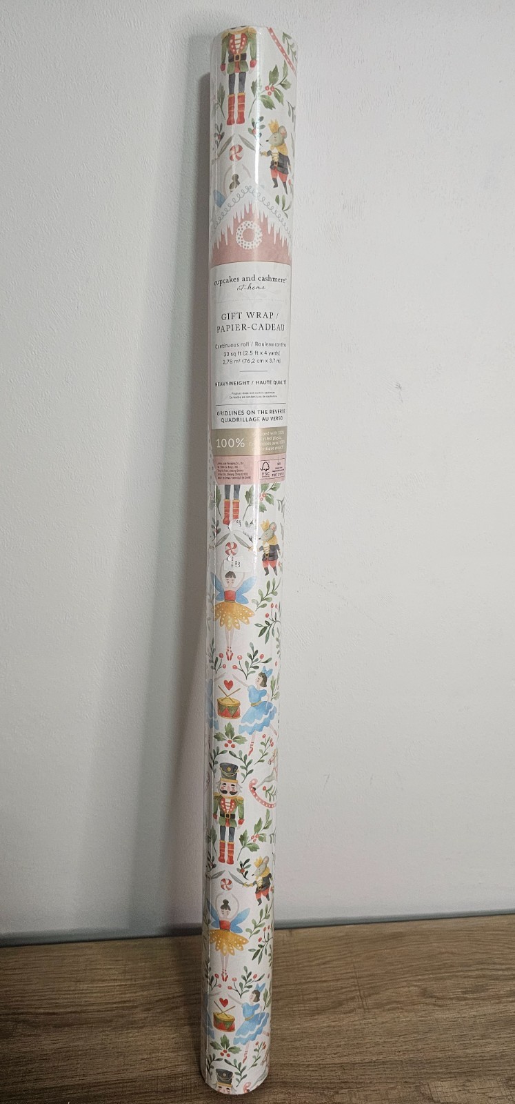 Cupcakes and Cashmere Nutcracker Ballet Christmas Wrapping Paper 2025 VIRAL RARE Cupcakes and Cashmere Nutcracker Ballet Christmas Wrapping Paper 2025 VIRAL RARE