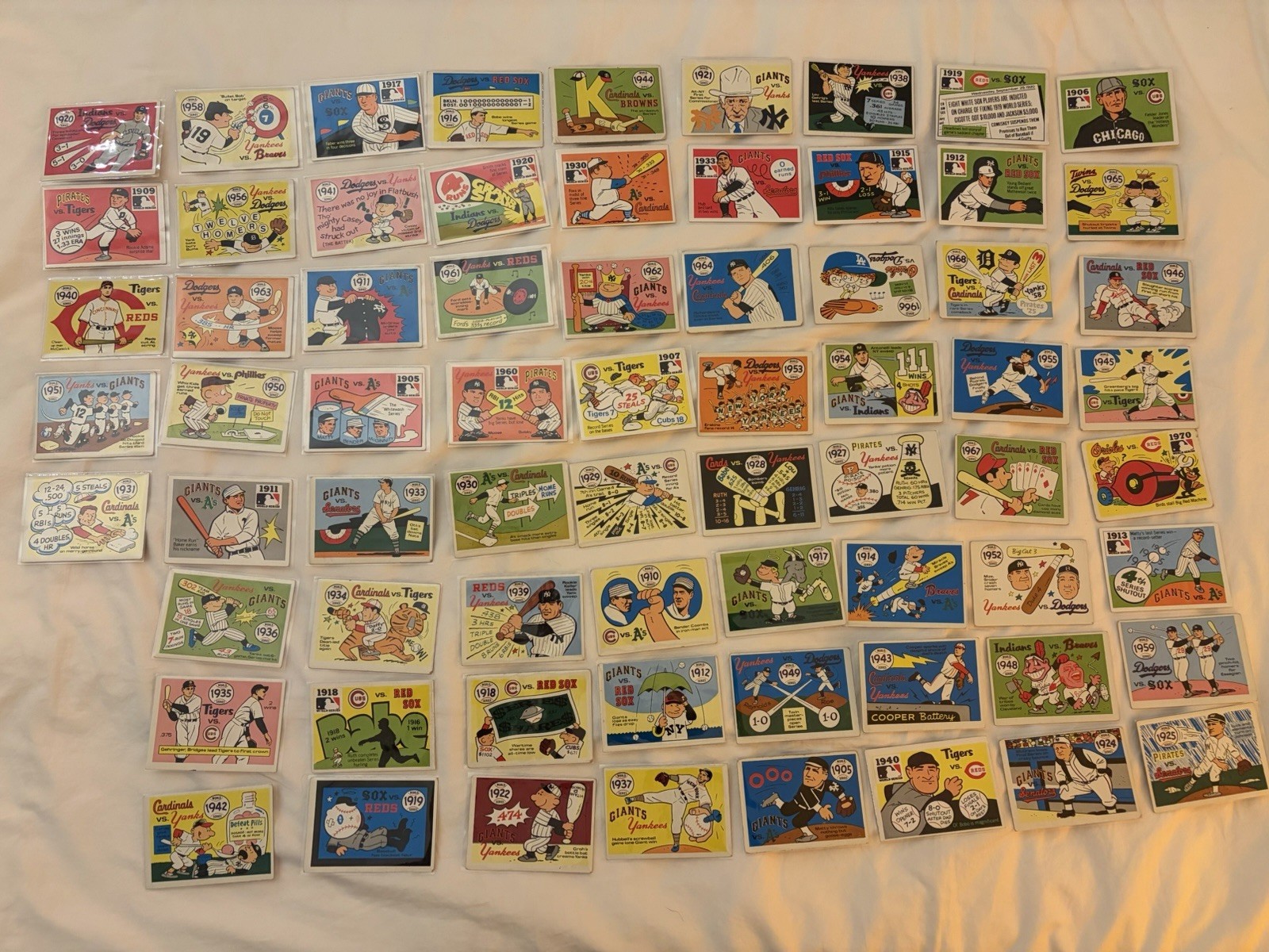 1971 Fleer Laughlin World Series Baseball (Vintage) Lot of 69 Cards - Excellent 1971 Fleer Laughlin World Series Baseball (Vintage) Lot of 69 Cards - Excellent