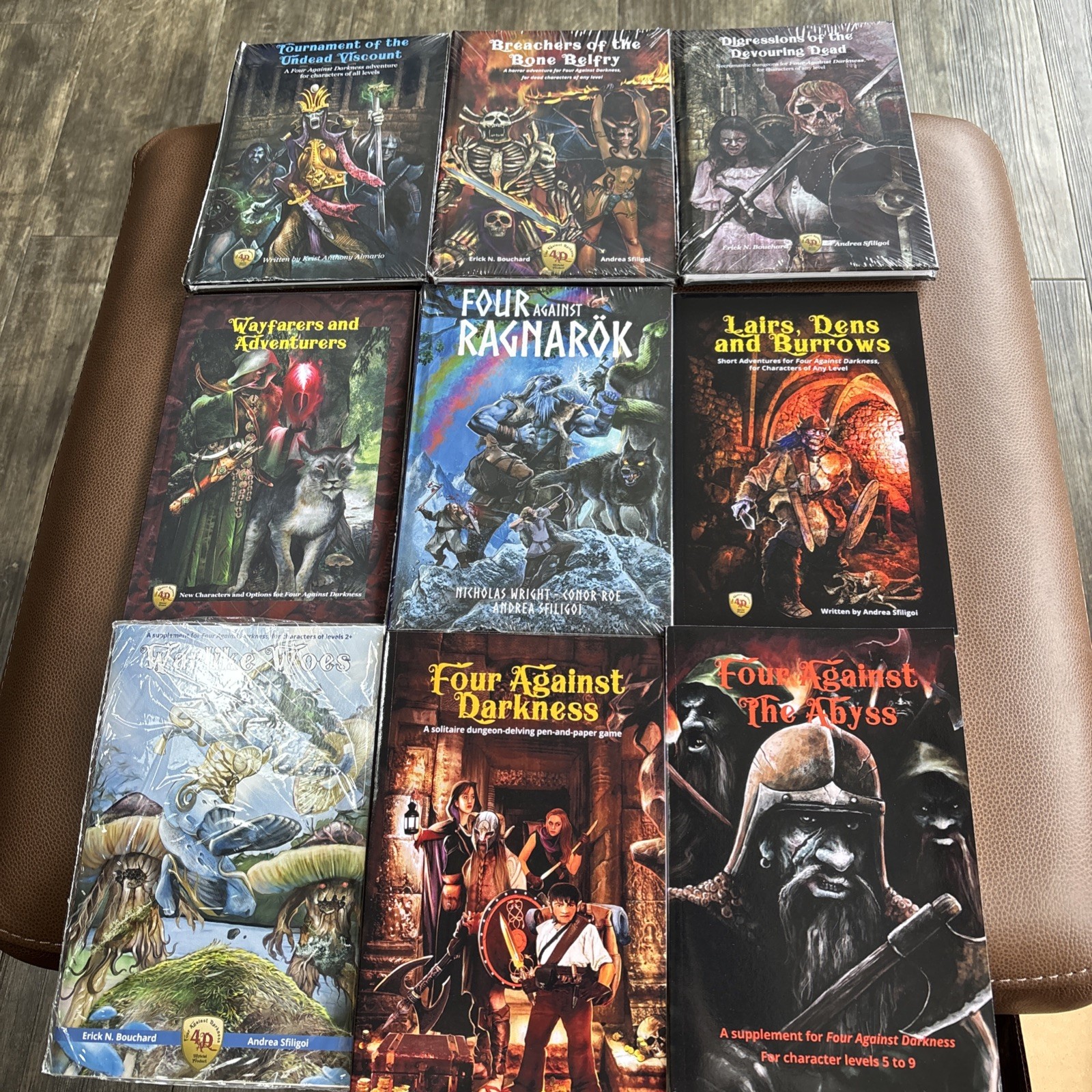 Four Against Darkness 4AD 9 Game Book Lot Solo Pen And Paper RPG TTRPG Four Against Darkness 4AD 9 Game Book Lot Solo Pen And Paper RPG TTRPG