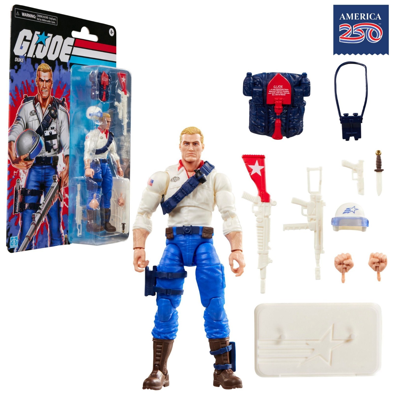 G.I. Joe Classified Series Retro Cardback USA Duke America\'s 250th Birthday G.I. Joe Classified Series Retro Cardback USA Duke America\'s 250th Birthday