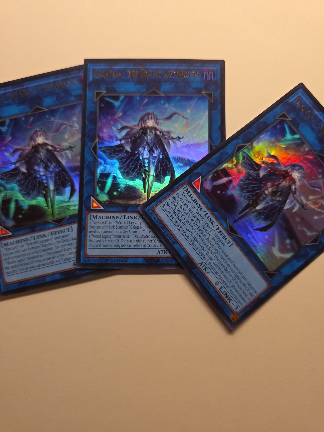 3x Galatea-I, the Orcust Automaton 1st Edition Ultra Rare MAMO-EN090 Yu-Gi-Oh
