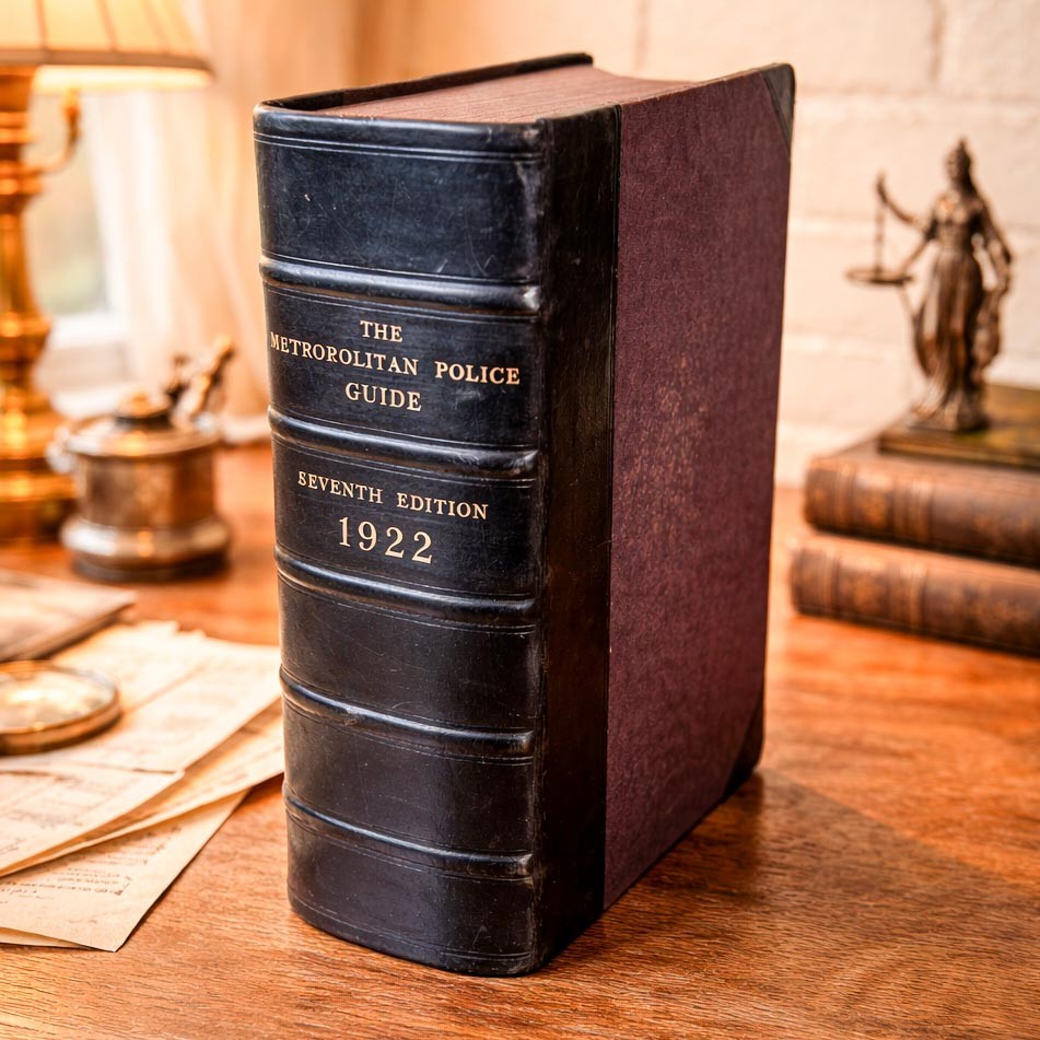 Rare England Metropolitan Police Guide 1922 Law Legal Antique Leather Spine Book Rare England Metropolitan Police Guide 1922 Law Legal Antique Leather Spine Book