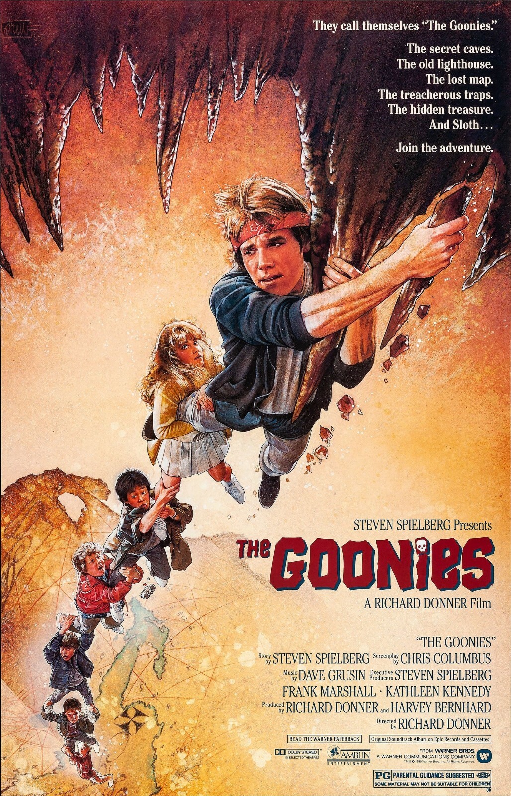 1985 The Goonies Movie Poster Print 11X17 Mouth Chunk Sloth π΄ββ οΈβ πΏ 1985 The Goonies Movie Poster Print 11X17 Mouth Chunk Sloth π΄ββ οΈβ πΏ