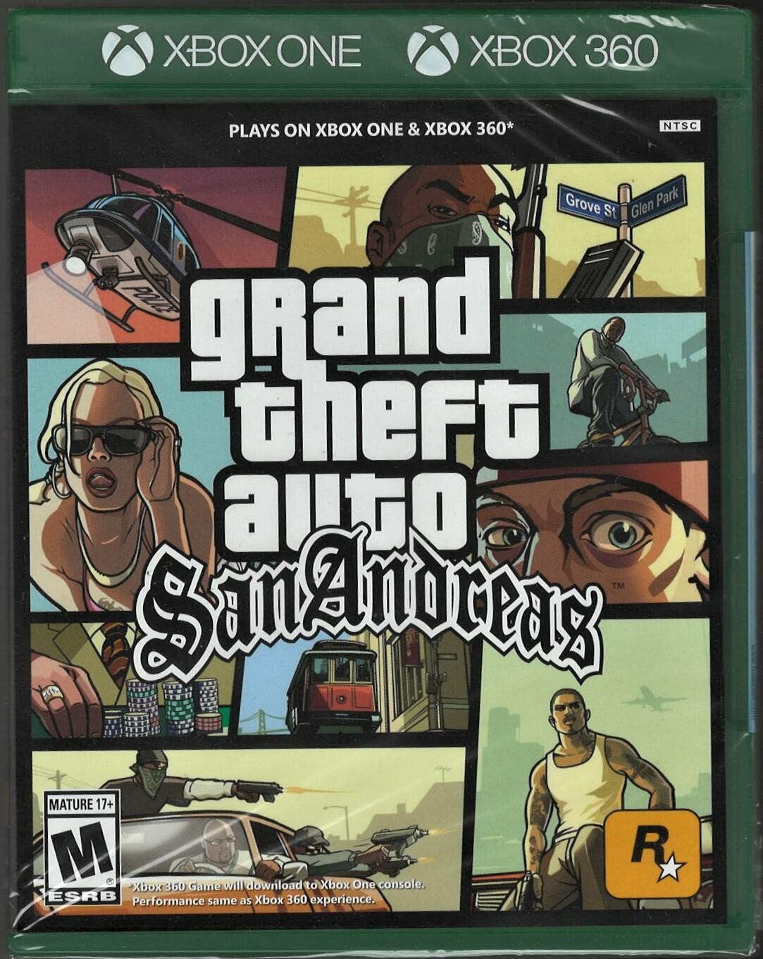 Grand Theft Auto: San Andreas (XB1 Packaging) Xbox 360 (Brand New Factory Sealed Grand Theft Auto: San Andreas (XB1 Packaging) Xbox 360 (Brand New Factory Sealed