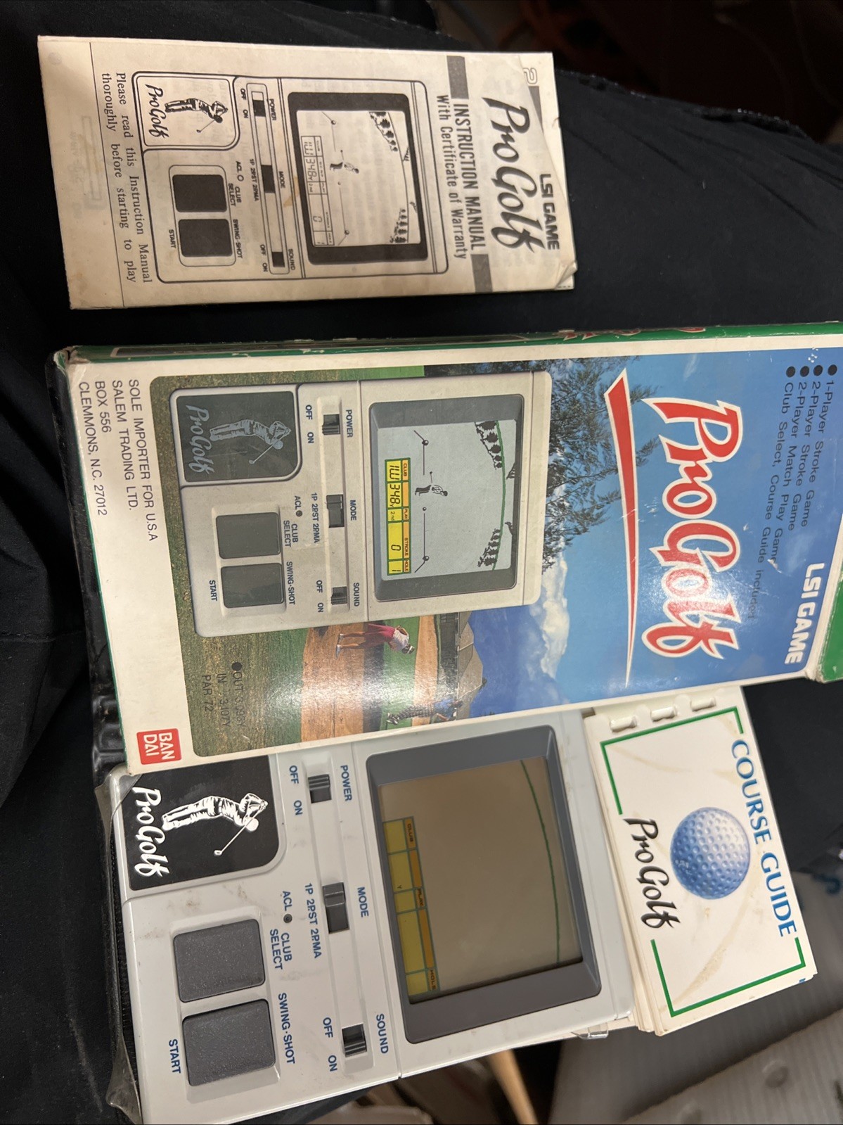 Vintage LSI Pro Golf Bandai 1984 Hand Held Electronic Game w/ Box Tested Vintage LSI Pro Golf Bandai 1984 Hand Held Electronic Game w/ Box Tested