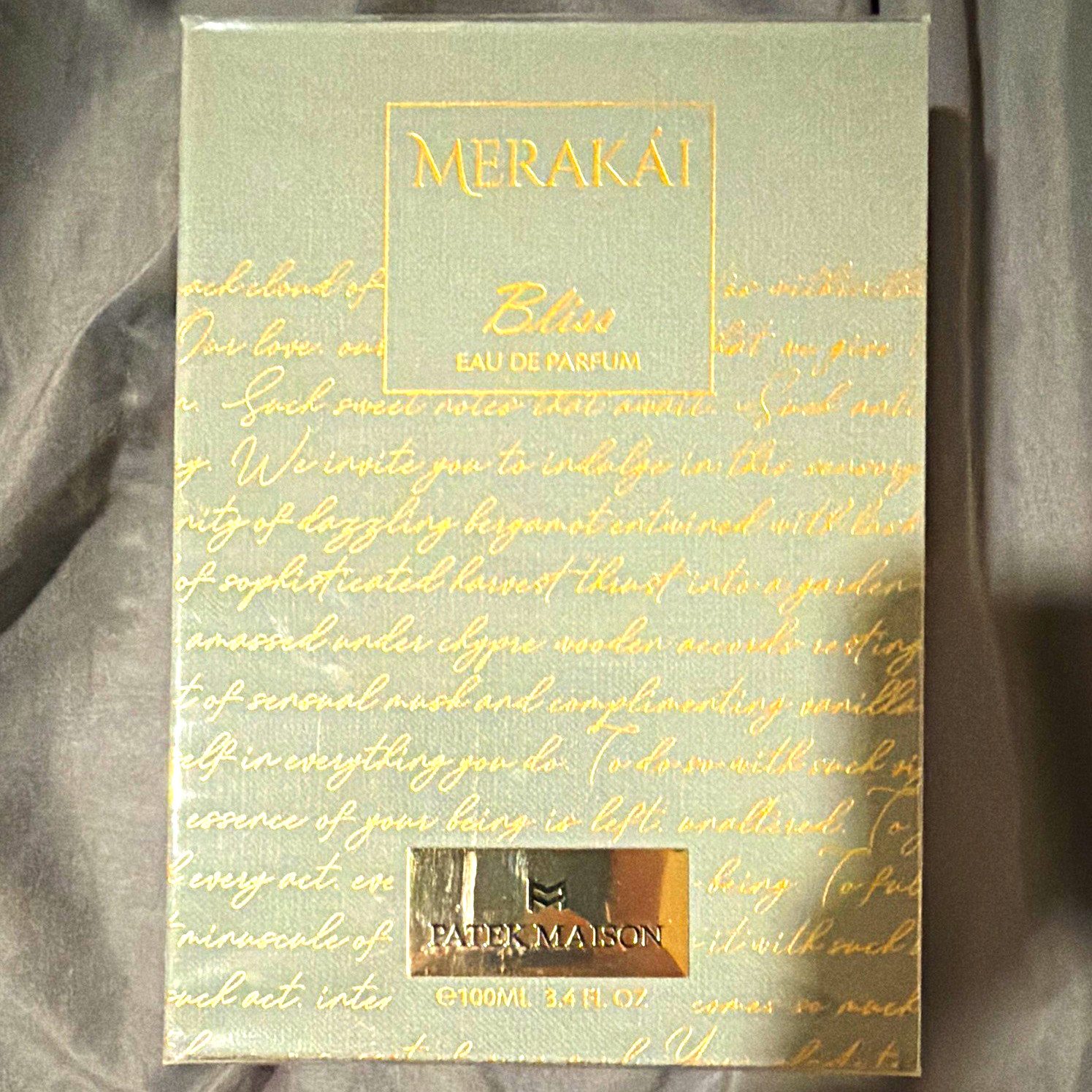 Patek Maison Merakai Bliss Eau de Parfum Spray Regular Size 3.4 fl oz Patek Maison Merakai Bliss Eau de Parfum Spray Regular Size 3.4 fl oz