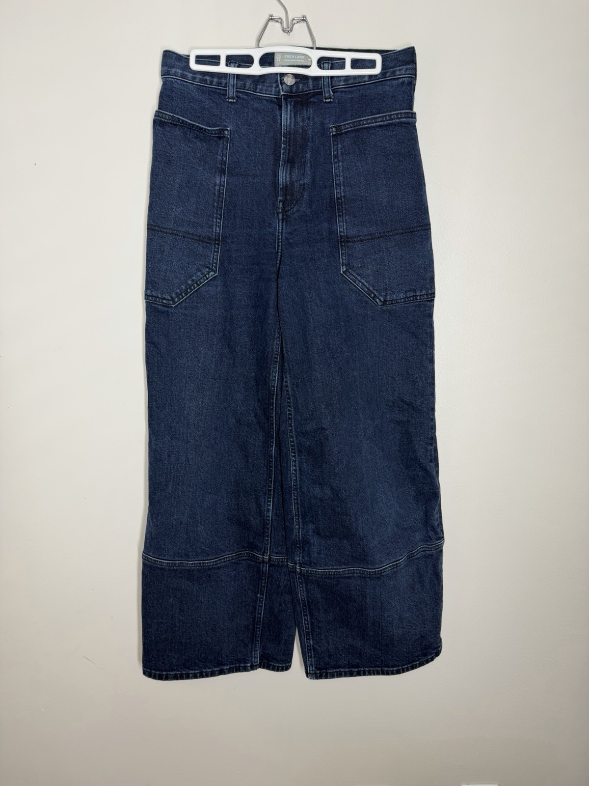 Everlane The Way High Gardener Jean Womens 28R Dark Wash Jeans Wide Leg Denim Everlane The Way High Gardener Jean Womens 28R Dark Wash Jeans Wide Leg Denim