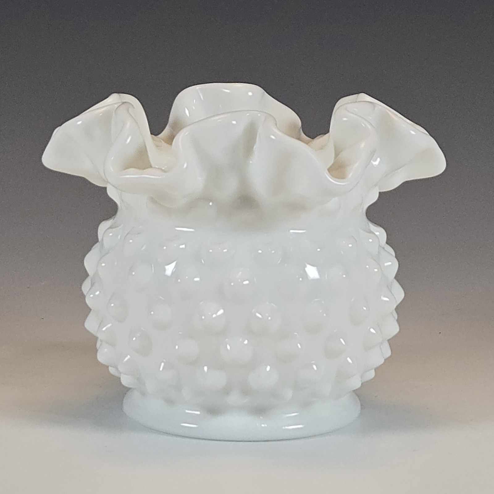 Fenton Milk Glass Hobnail 3\