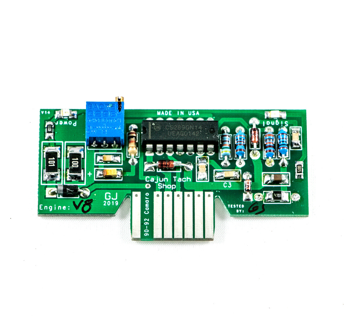 1990-1992 Chevy Camaro V8 Tachometer Circuit Board, LEDS
