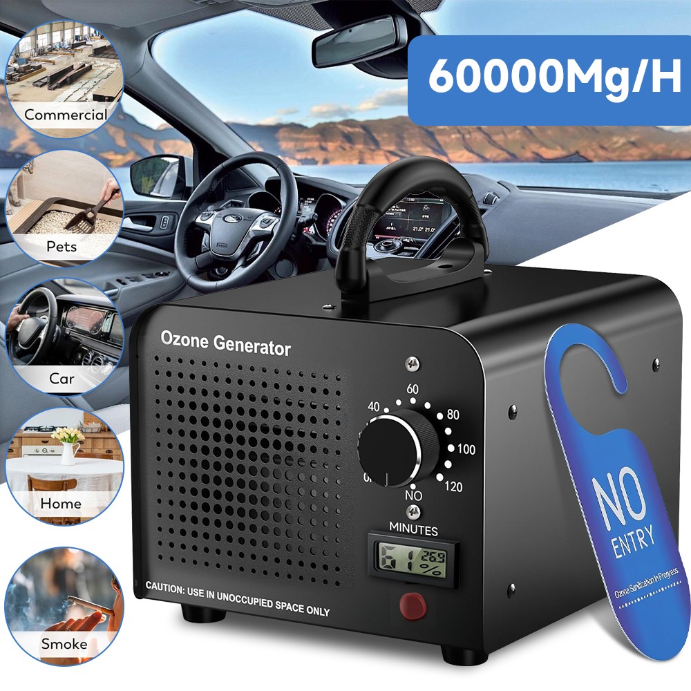 60000mg/h Uimoso Ozone Generator Machine Air Purifier Ionizer Ozonator Timer US 60000mg/h Uimoso Ozone Generator Machine Air Purifier Ionizer Ozonator Timer US