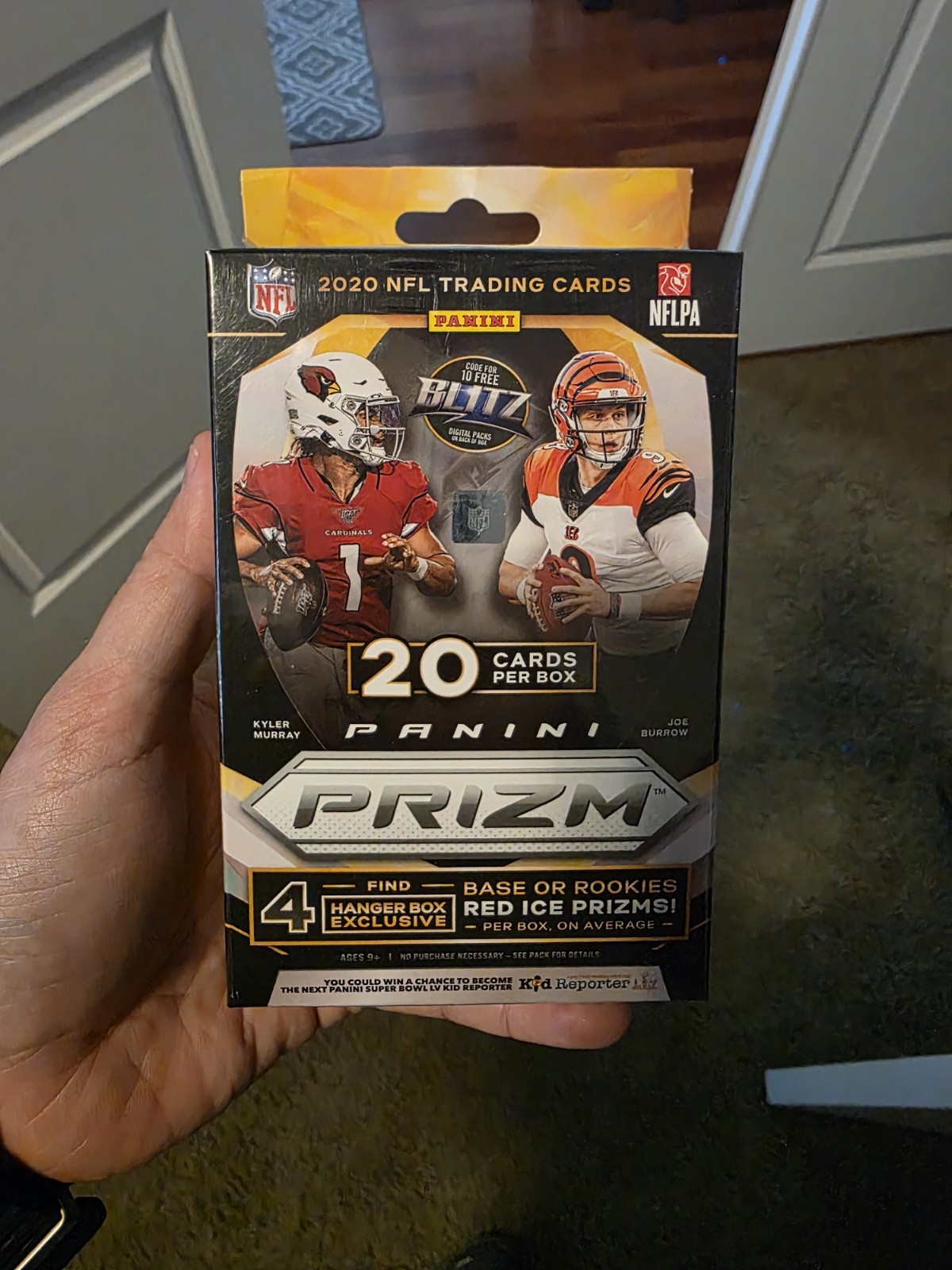 2020 Panini Prizm NFL Football Hanger Box Sealed Red Ice Prizms 20 Cards