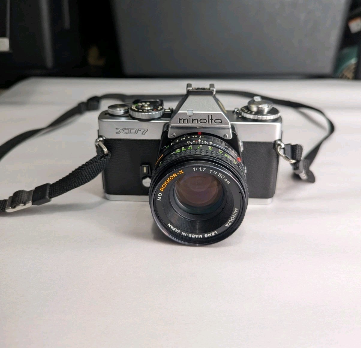 MINOLTA XD7 35mm SLR Camera w/ MD Rokkor-X f=50mm 1:1.7 MINOLTA XD7 35mm SLR Camera w/ MD Rokkor-X f=50mm 1:1.7