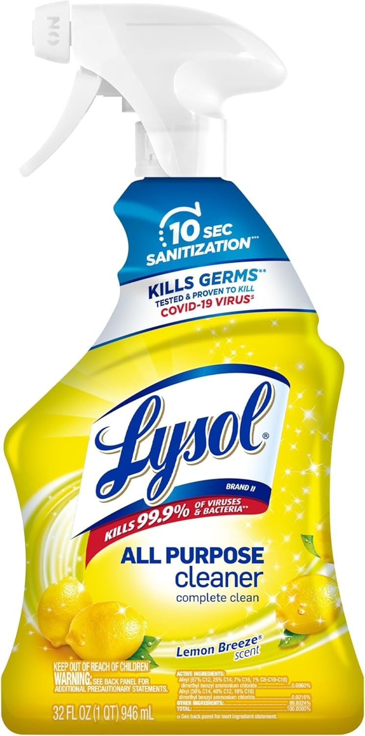 Lysol All Purpose Cleaner, Complete Clean, Lemon Breeze Scent - 32 oz
