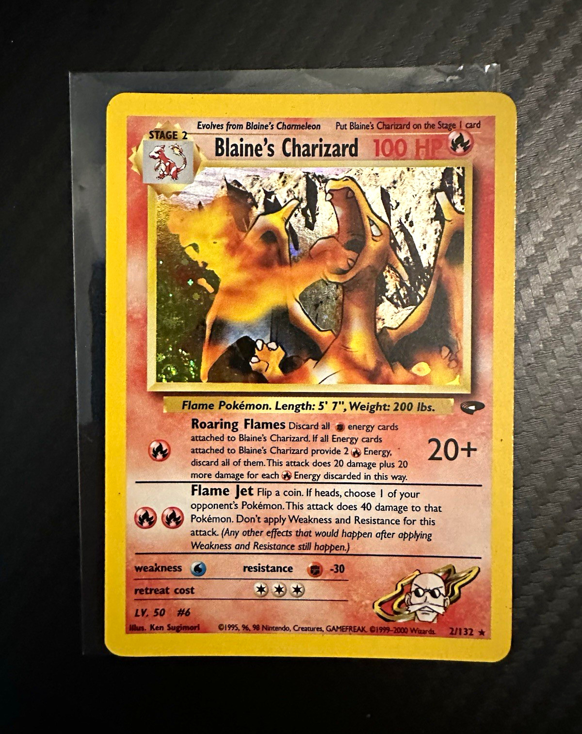 2000 Pokémon Gym Challenge Blaine’s Charizard Holo 2000 Pokémon Gym Challenge Blaine’s Charizard Holo