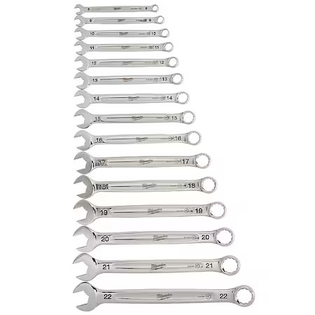 Milwaukee Tool 48-22-9515 15Pc Combination Wrench Set - Metric Milwaukee Tool 48-22-9515 15Pc Combination Wrench Set - Metric