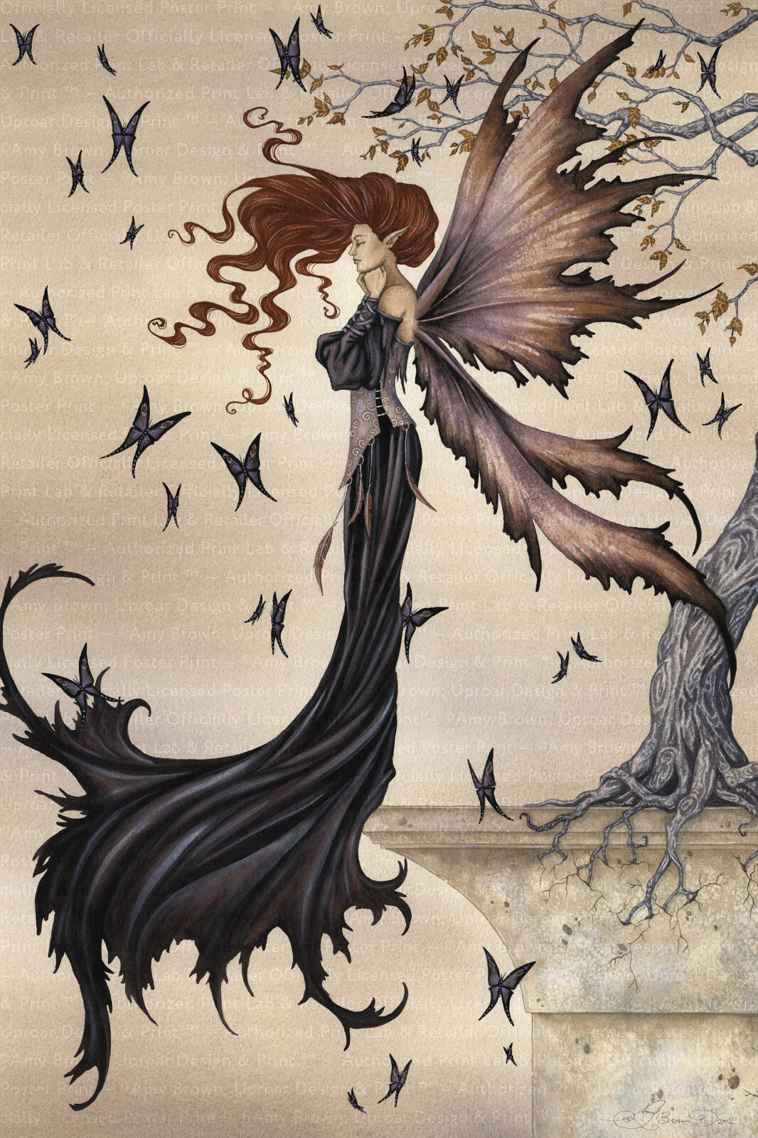 Mystique by Amy Brown 18x24 inch Black Fairy Art Poster Print Mystique by Amy Brown 18x24 inch Black Fairy Art Poster Print
