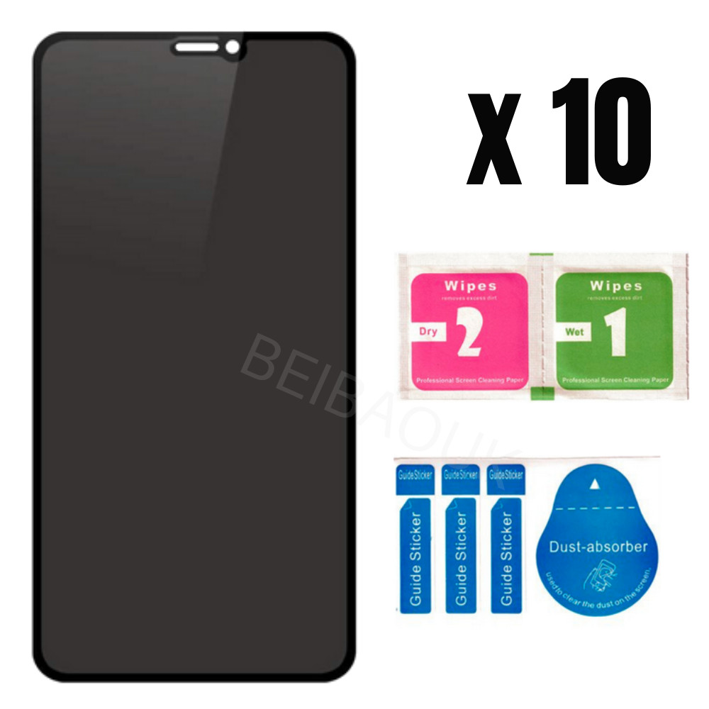 Wholesale Privacy Screen Protector Lot For iPhone X XR XS 11 Pro MAX Full Cover