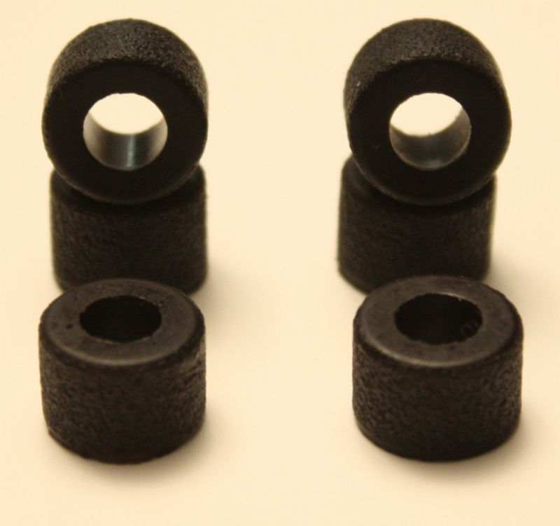 6 Rear Tires for Tyco 440x2 Slot Car High Performance 