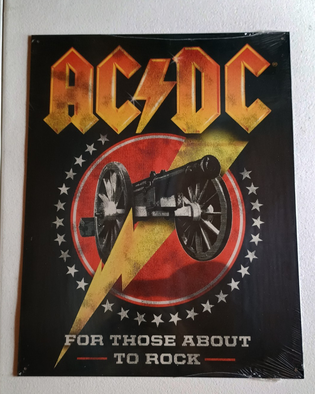 AC/DC For Those About to Rock, Tin Sign Decor 16 x 12.5 In AC/DC For Those About to Rock, Tin Sign Decor 16 x 12.5 In